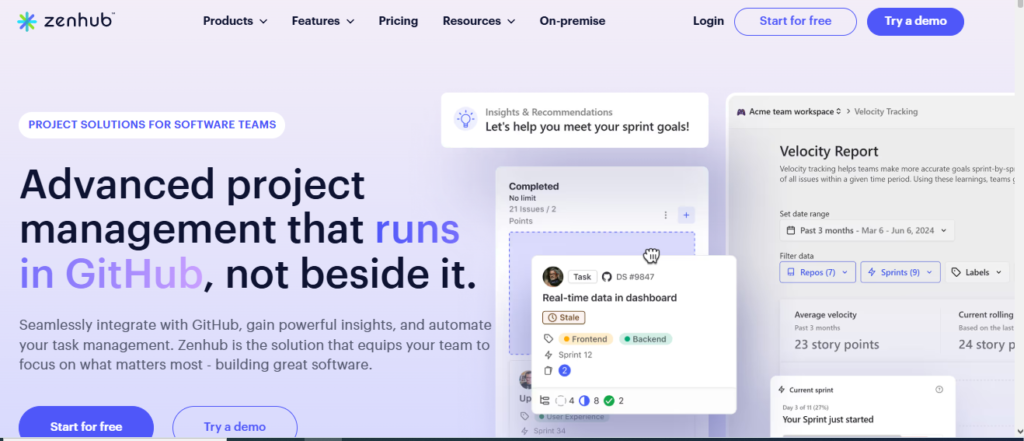 12 Best Agile Project Management Software Tools to Supercharge Your Team in 2026 9 Zenhub agile project management software