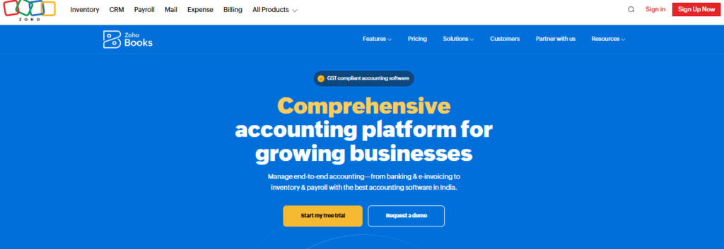 Best Accounting Software in 2026: Top 12 Tools Compared 6 Zoho Books – Best for Zoho Ecosystem Users