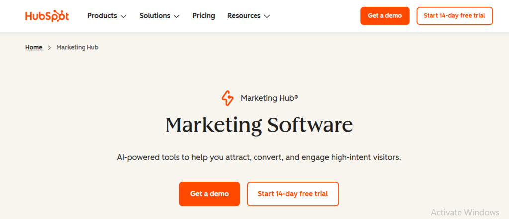 HubSpot Marketing Hub