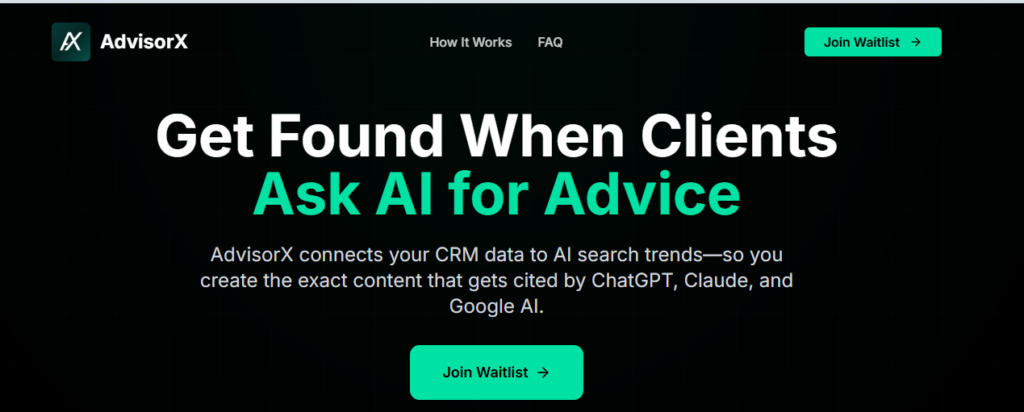  AdvisorX AI