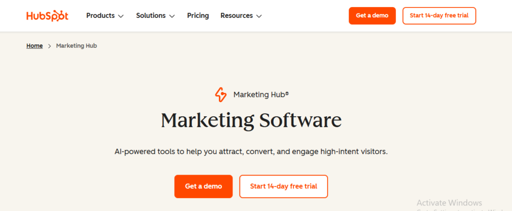 HubSpot Marketing Hub