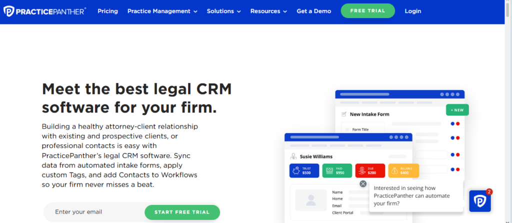Practice Panther — Best Affordable CRM for Small Law Firms
