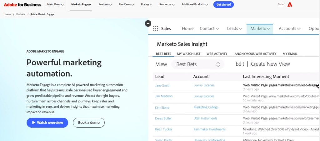 8 Best Marketing Cloud Software Platforms for 2026 (Ranked and Reviewed) 4 Adobe Marketo Engage Marketing Cloud software