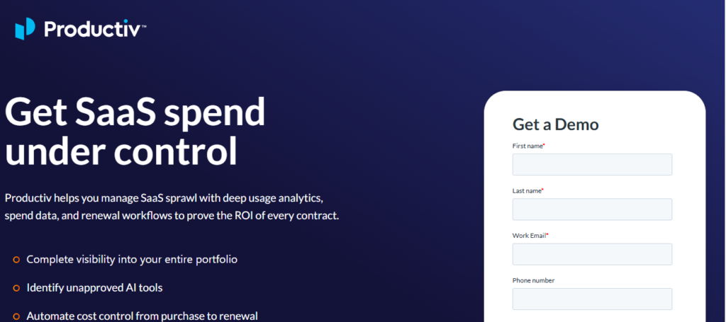 7 Best SaaS Management Software Tools That Actually Cut Waste (2026) 8 Productiv saas management software
