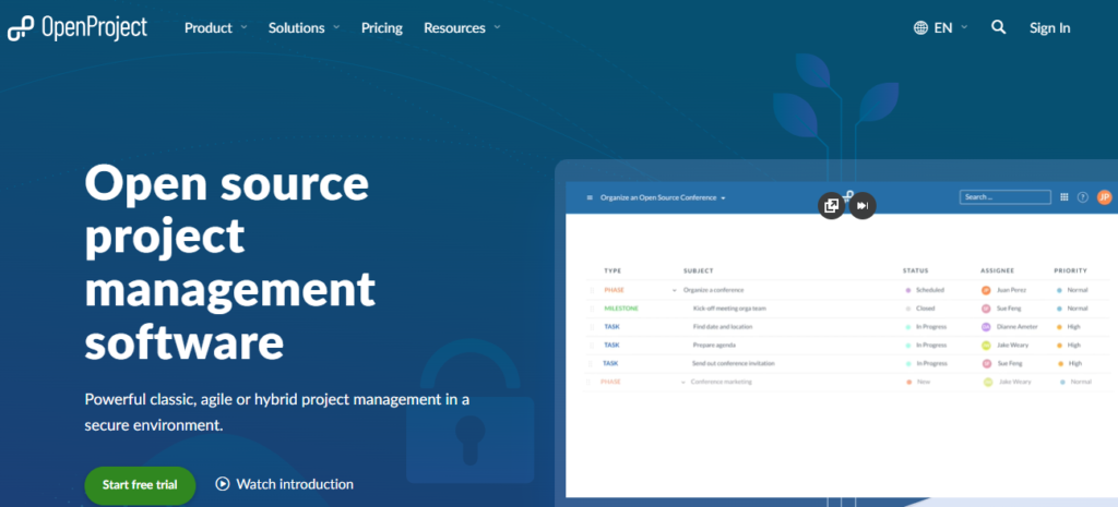 Best Open Source Project Management Software in 2026 (Tried, Tested & Ranked) 3 OpenProject best open source project management softwares