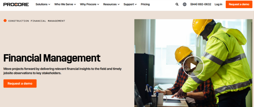 Procore Financial Management best construction accounting softwares