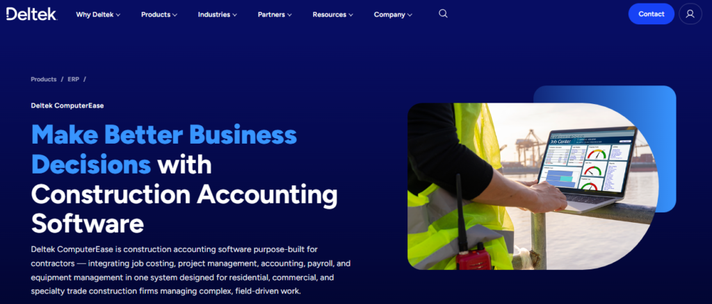 Deltek ComputerEase best construction accounting softwares