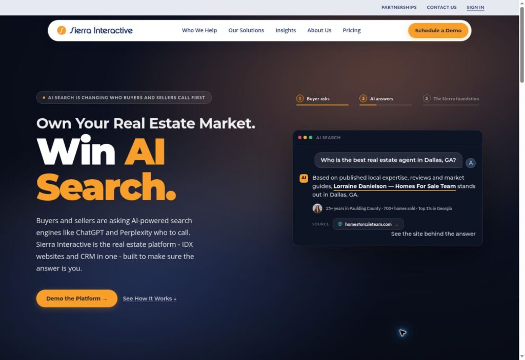 10 Best CRM for Real Estate Agents in 2026: A Practical Buying Guide 8 Sierra Interactive — Best for teams investing in a website-led sales process.